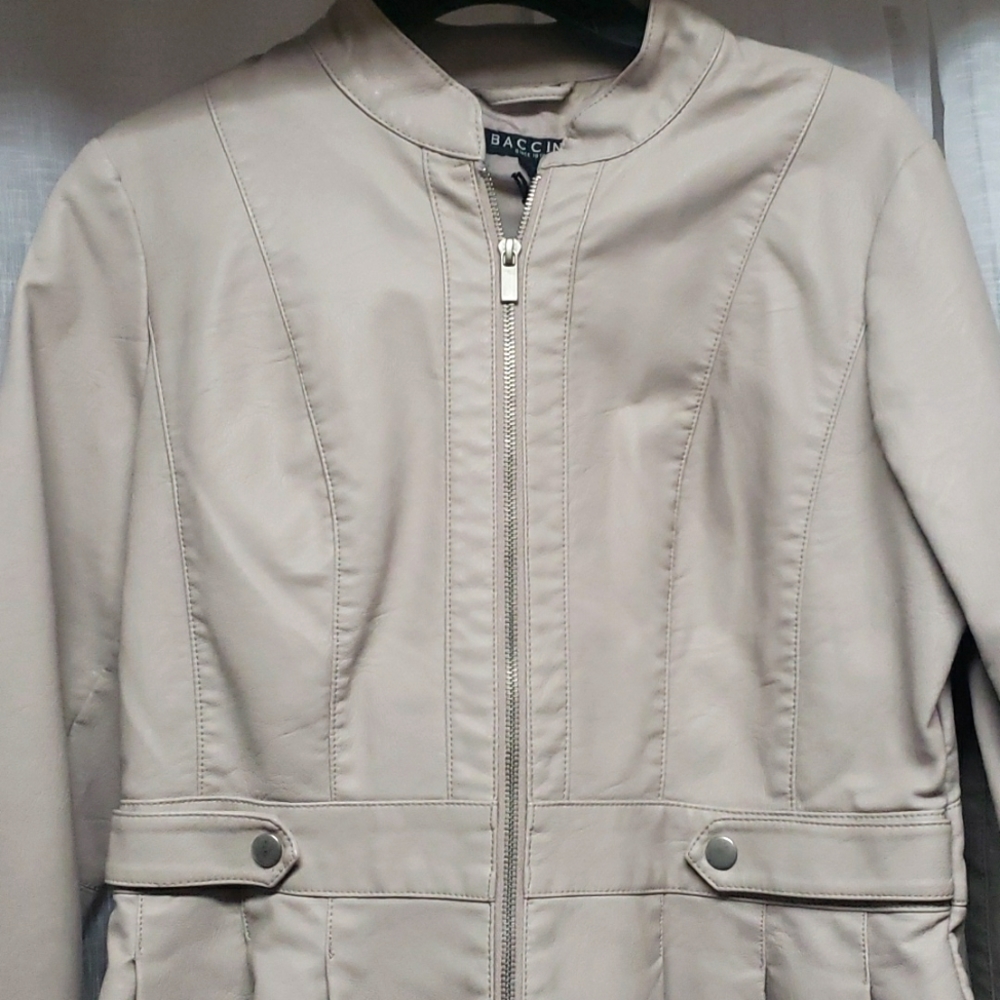 Faux leather jacket